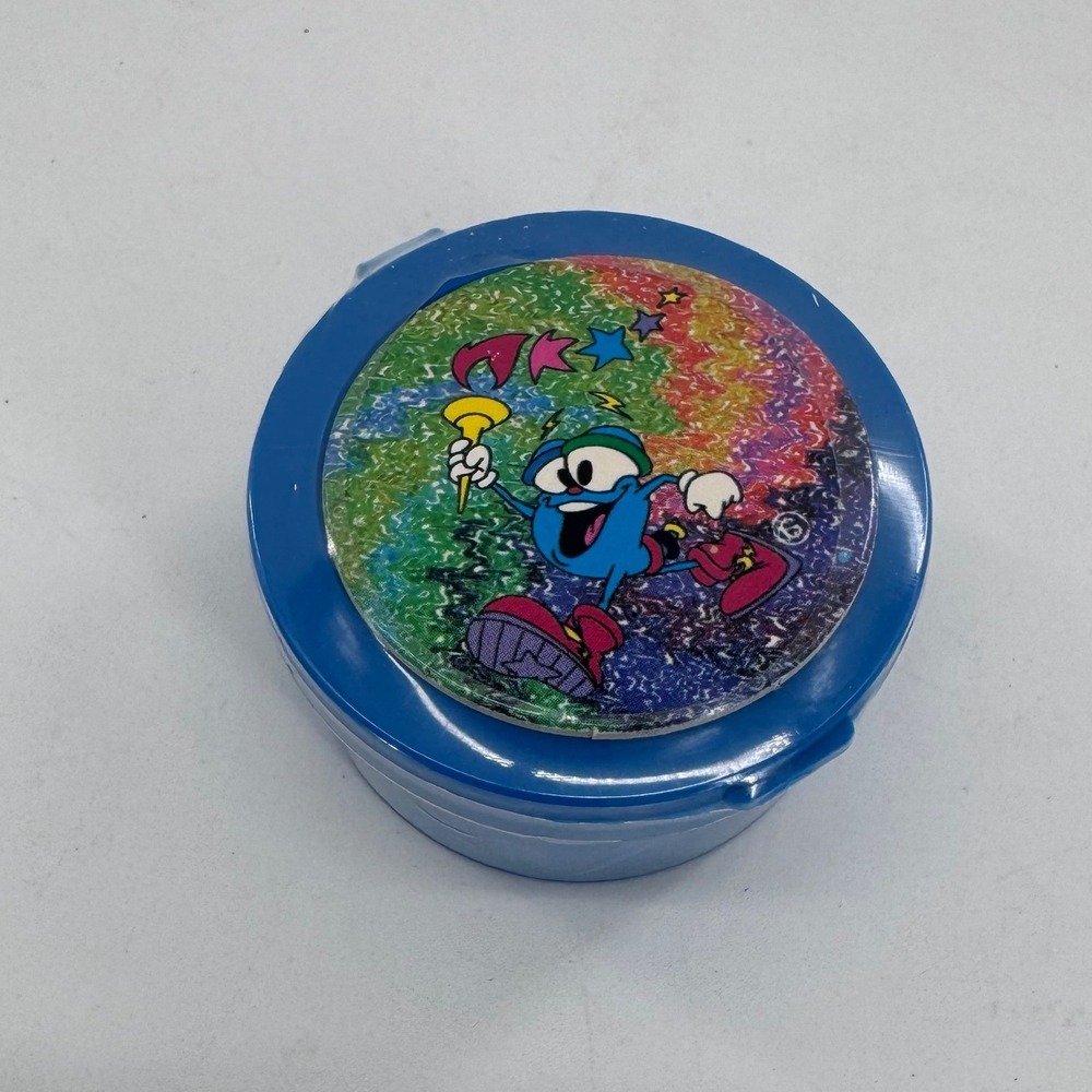 Avon Izzy 1996 Olympic Games Milk Cap Collection Kids Blue Pogs Slammer Set